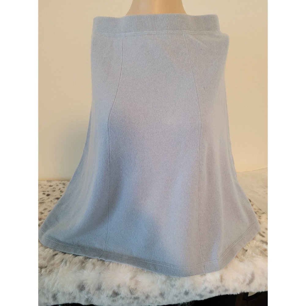 lord and taylor cashmere Skirt 2-ply Cashmere Size S Sky Blue - Picture 2 of 2